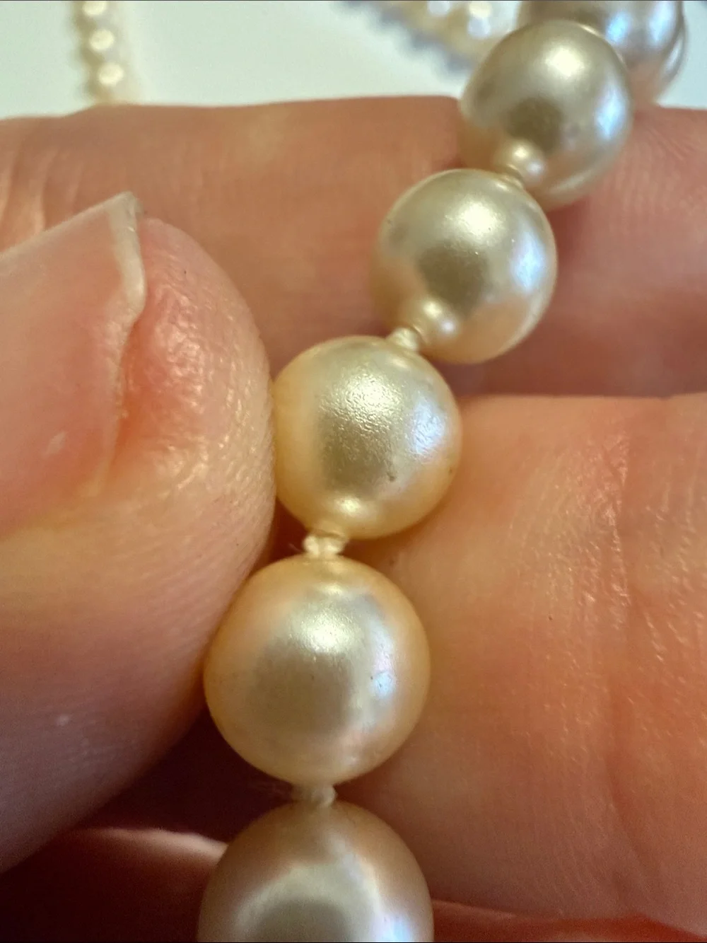 Elegant Cream‎ Pearl Necklace